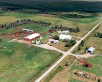 Ariel view of the ranch